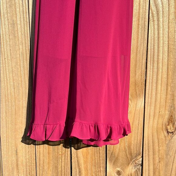 Bcbgeneration Purple Berry Elegant Halter Neck Dress NWT 8 - Picture 7 of 15